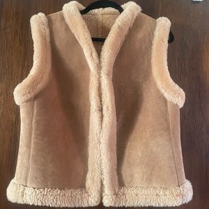Vintage 100% Wool Shearling Vest